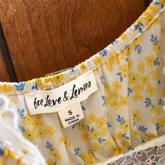 for Love and Lemons FL&L Daffodil Mini Dress S EUC - Picture 11 of 16